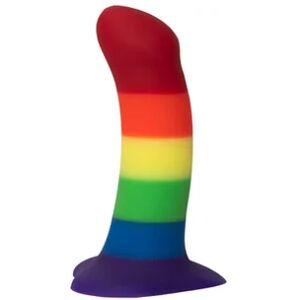 Fun Factory Amor Dildo Candy Rose 1ud es un dildo con los colores del arcoíris indicado para uso anal o vaginal. Su curvatura contribuye a estimular fácilmente el punto G y P.