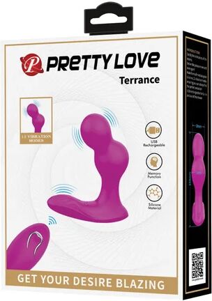 Pretty love Terrance Masajeador Vibrador Anal Morado 1ud