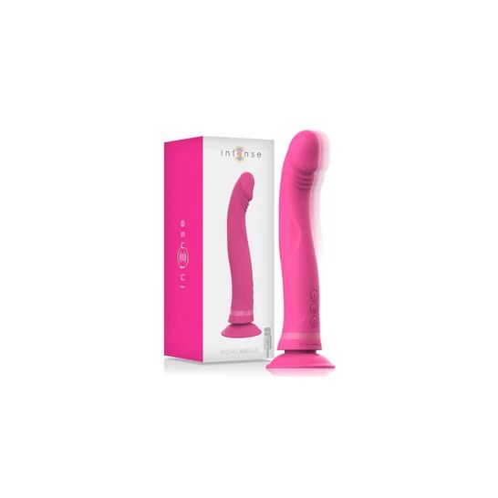 INTENSE Michelangelo Dildo Vibrador Silicona Rosa 1ud