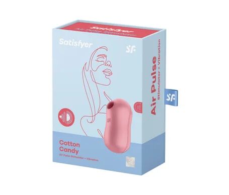 SATISFYER Cotton Candy Stimulator & Vibrator Pink 1ud