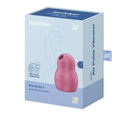 SATISFYER Pro To Go 1 Estimulador y Vibrador Rojo 1ud