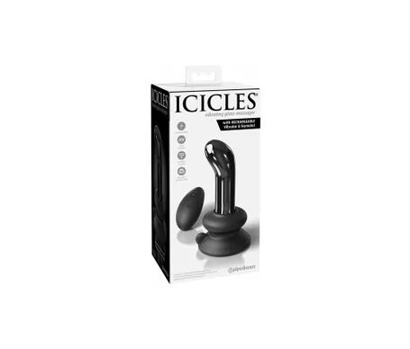 Icicles Nº84 Vibrating Glass Massager Plug & Remote 1ud