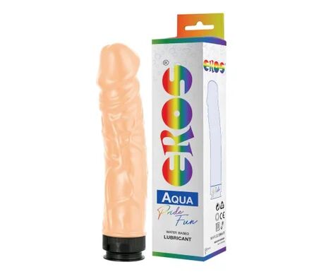 EROS Aqua Lgbt Pride Dildo con Lubricante Base Agua 300ml