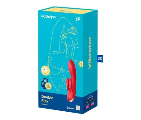 SATISFYER Double Flex Vibrador Rojo 1ud