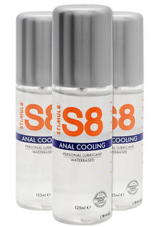 Stimul 8 Anal Cooling S8  Liukuvoide 125ml Vesipohjainen liukuvoide anaaliseksiin