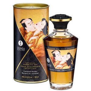 Huile Chauffante Aphrodisiaque Baisers au Caramel 100ml