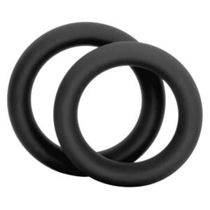 Cockring Silicone Super Rings - Couleur : Noir