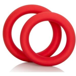 Cockring Silicone Super Rings - Couleur : Rouge