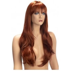 WORLD WIGS Perruque Longue Frange Diane Rousse