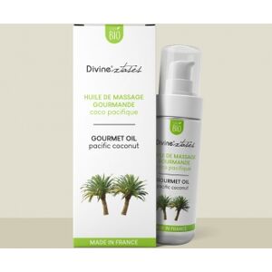 Divinextases Huile de massage gourmande coco pacifique bio 100 ml