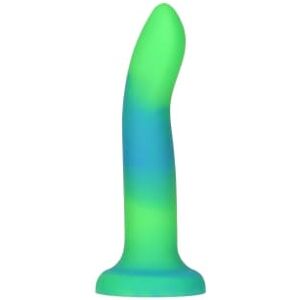 Dildo Ventouse Phosphorescent Rave 20,3 cm - Couleur : Vert