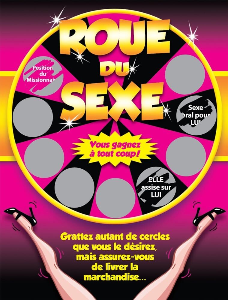 Ozzé Jeu de Cartes à Gratter Roue du Sexe