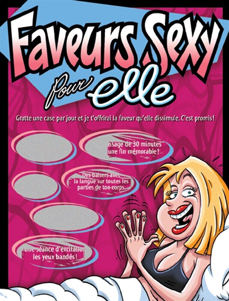 Ozzé Jeu de Cartes à Gratter Faveurs Sexy Pour Elle