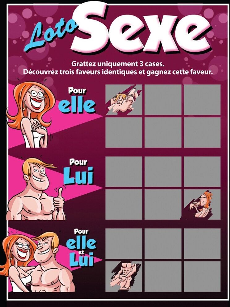 Ozzé Jeu de Cartes à Gratter Loto Sexe