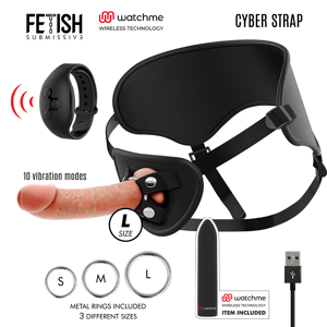 Fetish Submissive Cyber Strap - Imbragatura Con Dildo E Telecomando Bullet Tecnologia Watchme L