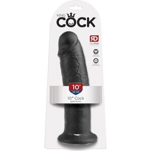 King Cock - 10 Dildo Nero 25 Cm