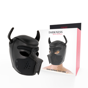 Darkness Bondage Darkness - Maschera Per Cani In Neoprene Con Muserola Rimovibile M