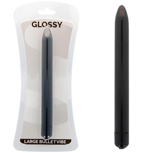 Glossy - Vibratore Slim Nero