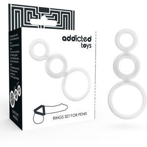 Addicted Toys - Set Di Anelli Per Pene Trasparente