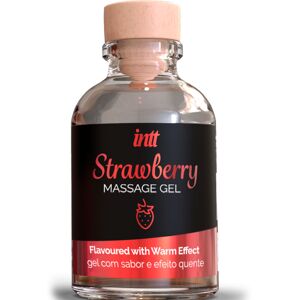 Intt Massage & Oral Sex - Gel Da Massaggio Al Gusto Di Fragola Effetto Caldo