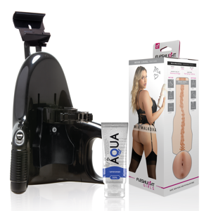 Fleshlight Girls Fleshlight - Mia Malkova Boss Level + Lancio Universale + Lubrificante Aqua Qualità 50 Ml