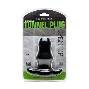 Perfect Fit Brand - Doppio Tunnel Plug Xl Grande Nero