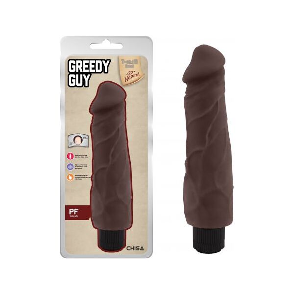 chisa novelties vibratore greedy guy brown