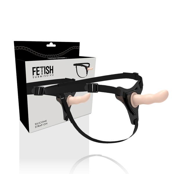 fetish submissive harness - punto g in silicone flesh 12,5 cm