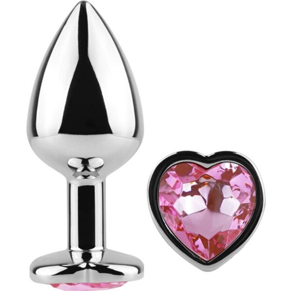 secretplay toys secretplay - tappo in metallo fucsia cuore taglia piccola 7 cm