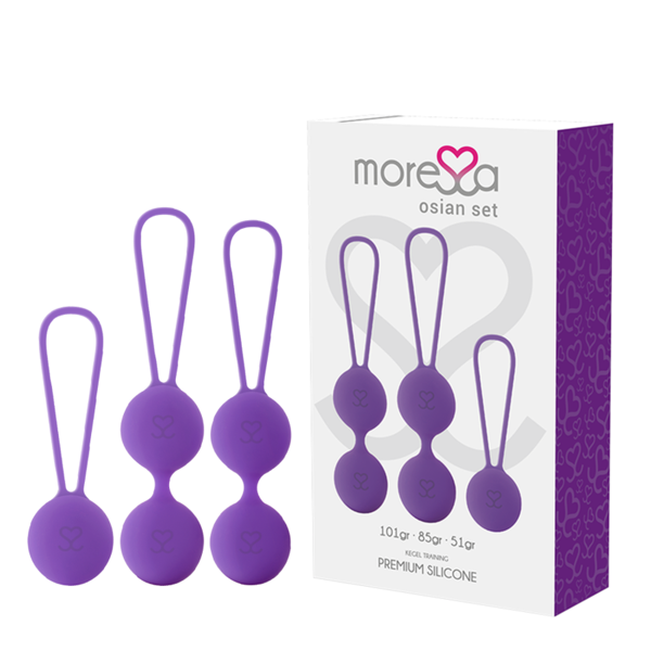 moressa - osian set premium in silicone lilla