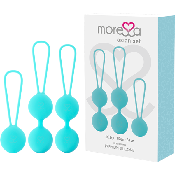 moressa - set osian premium in silicone turchese