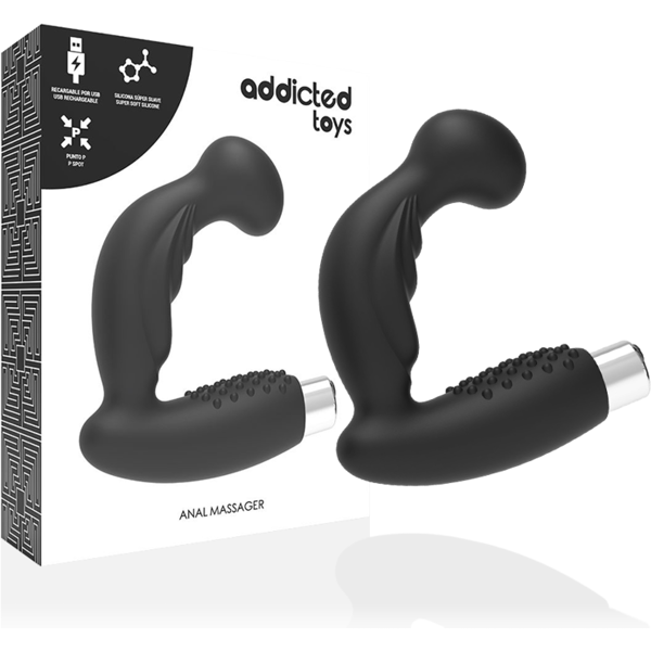 addicted toys - vibratore prostatico ricaricabile modello 3 - nero