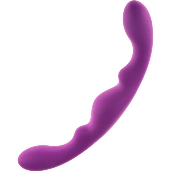 alive - luna dildo doppia penetrazione viola in silicone 25 cm