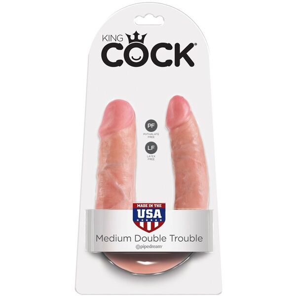 king cock - a forma di u medio doppio trouble flesh