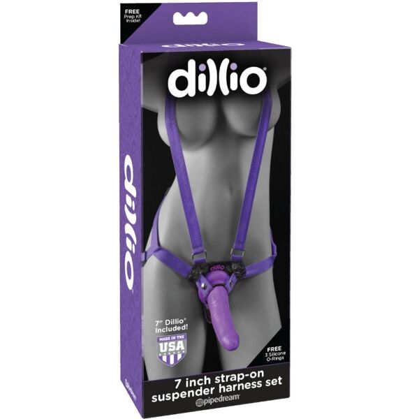 dillio - set di imbracature con cinturino 7 pollici