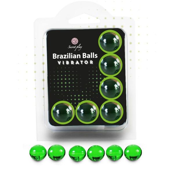 secretplay cosmetic secretplay - set 6 vibratori per palline brasiliani