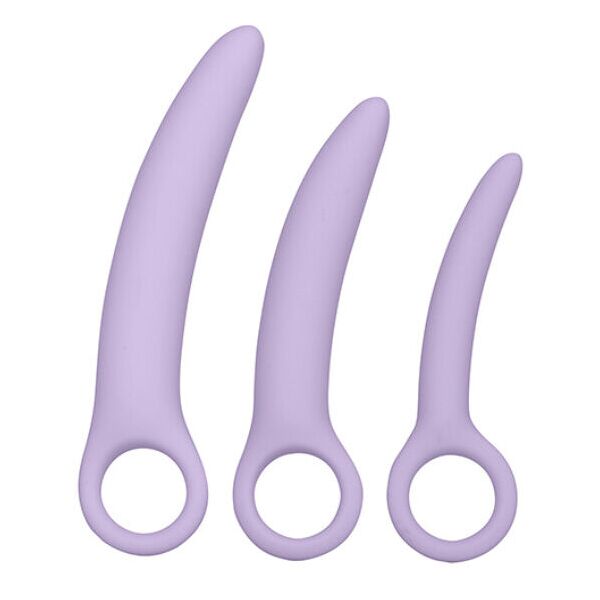 california exotics - dr laura berman alena set di 3 dilatori in silicone