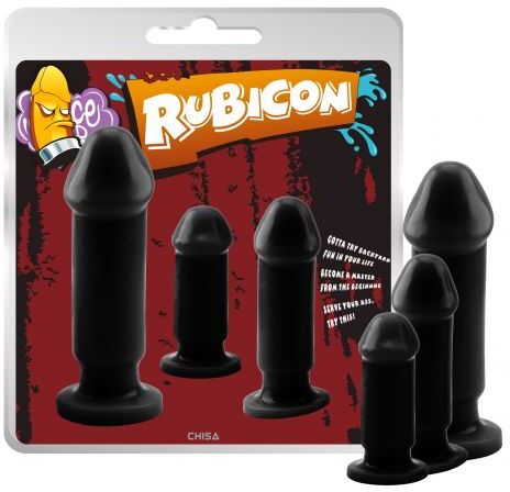 CHISA NOVELTIES SET 3 PLUG EVIL DARK