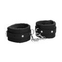 Ouch! Cavigliere Plush Leather Cuffs Nere