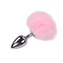 Alive Plug Anale Coda di Coniglio Fluffy L Rosa