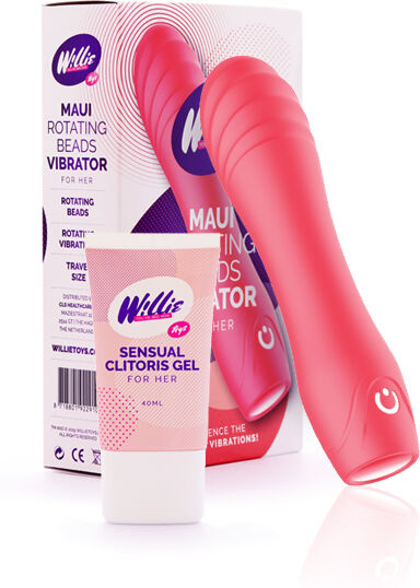 Willie Toys Maui Roterende Vibrator Clitorisgel Pakket