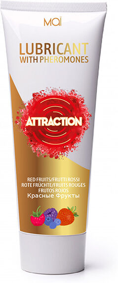 Attraction Mai feromonen glijmiddel, rood fruit, 75 ml