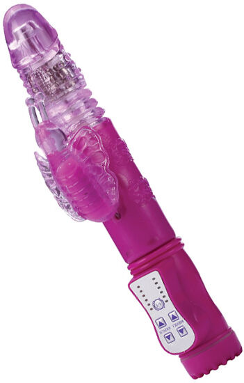 Dream Toys Op en neer duo vibrator met vlinder