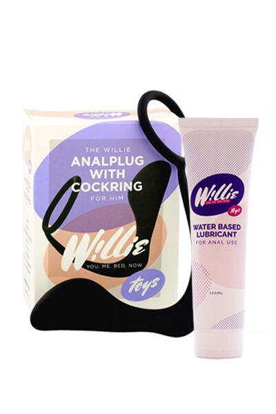 Willie Toys anaalplug + cockring pakket