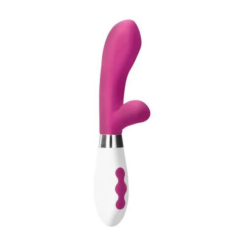 Luna Oplaadbare Siliconen Vibrator met Clitorale Stimulatie Achilles - 10 Snelheden - Roze 000