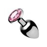 XR Brands - Booty Sparks Booty Sparks - Pink Gem Anal Plug Large - Pink