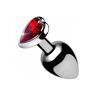 XR Brands - Booty Sparks Booty Sparks - Red Heart Gem Anal Plug Large - Red