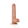 Dildo with Balls and Suction Cup - 8''/ 20.5 cm - tan