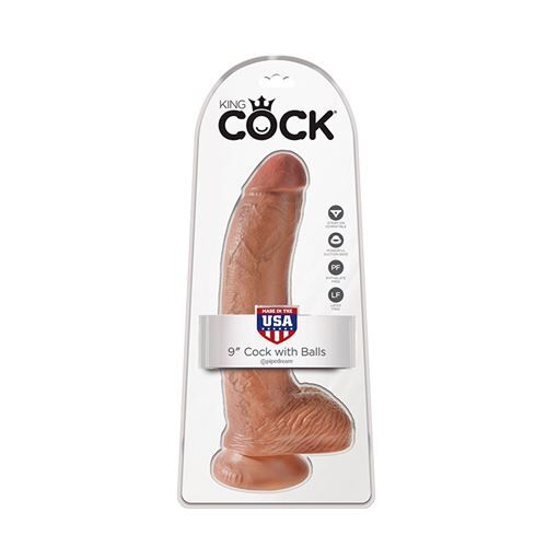 King Cock 22,9 cm dildo met scrotum