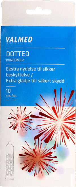 Valmed Dotted Condoms 10 stk Kondomer